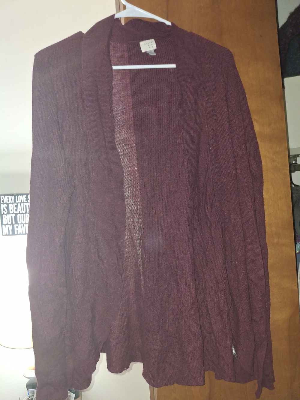 A.New.Day Maroon XXL Cardigan
